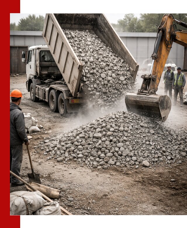 Доставка дробленого бетона в Богородицке оптом и в розницу