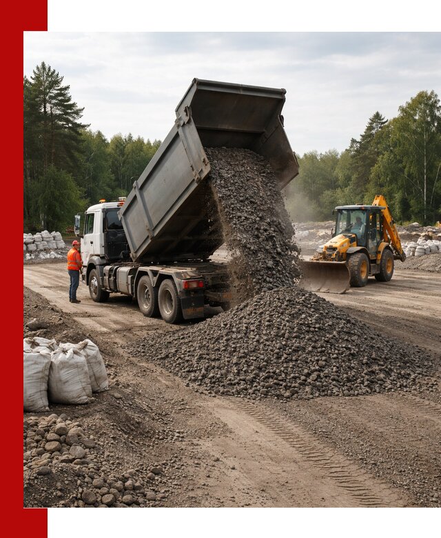 Доставка дробленого асфальта в Богородицке для дорожных работ