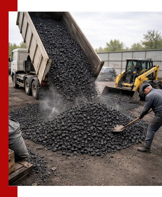 Доставка угля орех в Богородицке оптом и в розницу