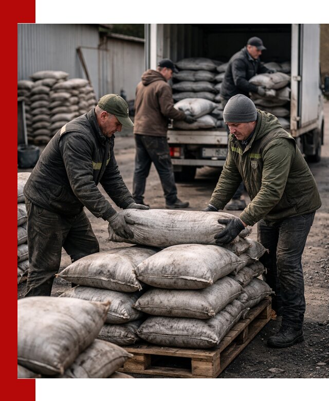 Доставка угля в мешках по выгодным ценам в Богородицке