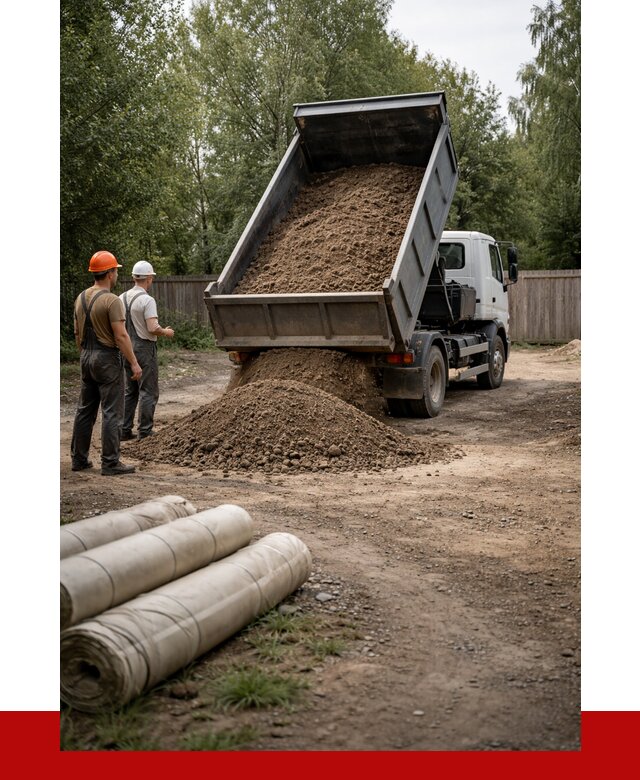 Доставка сыпучих материалов самосвалом в Богородицк от 4488 р. | ПРОНЕРУДБгд