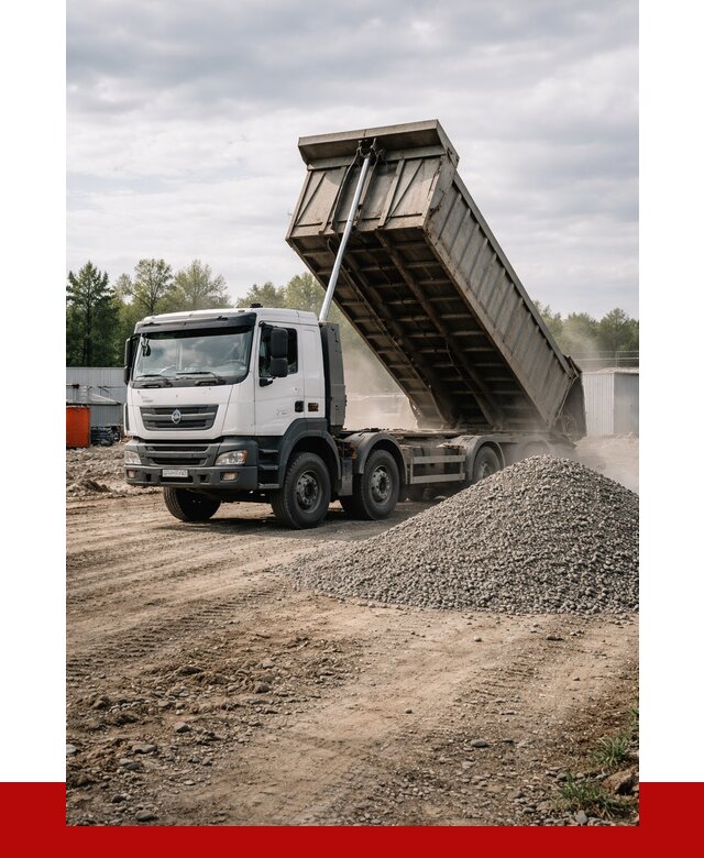 Доставка самосвалом 40 кубов в Богородицке от 9617 р. | ПРОНЕРУДБгд