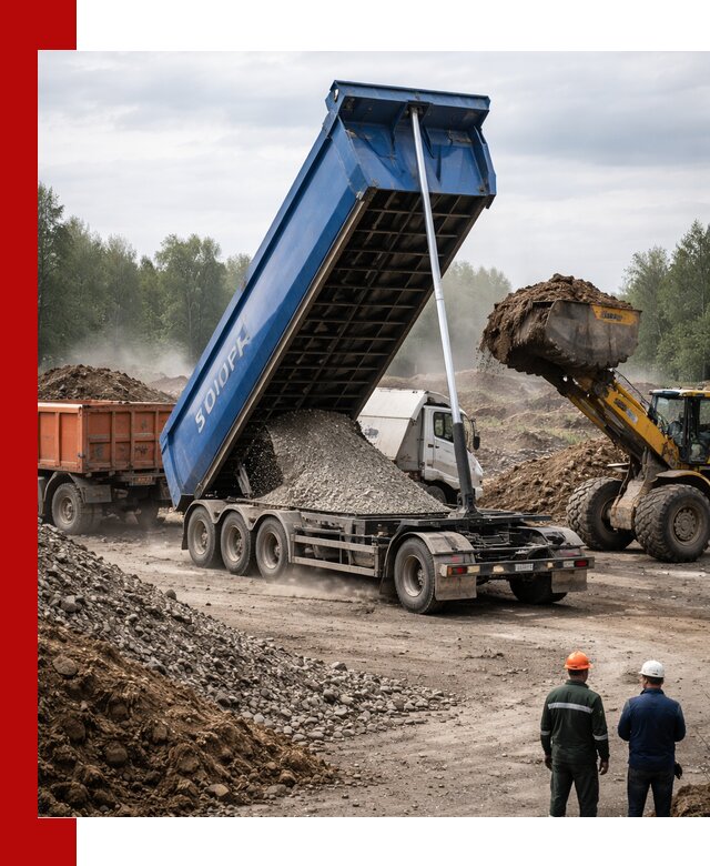 Аренда тонар 40 тонн в Богородицке с доставкой материалов