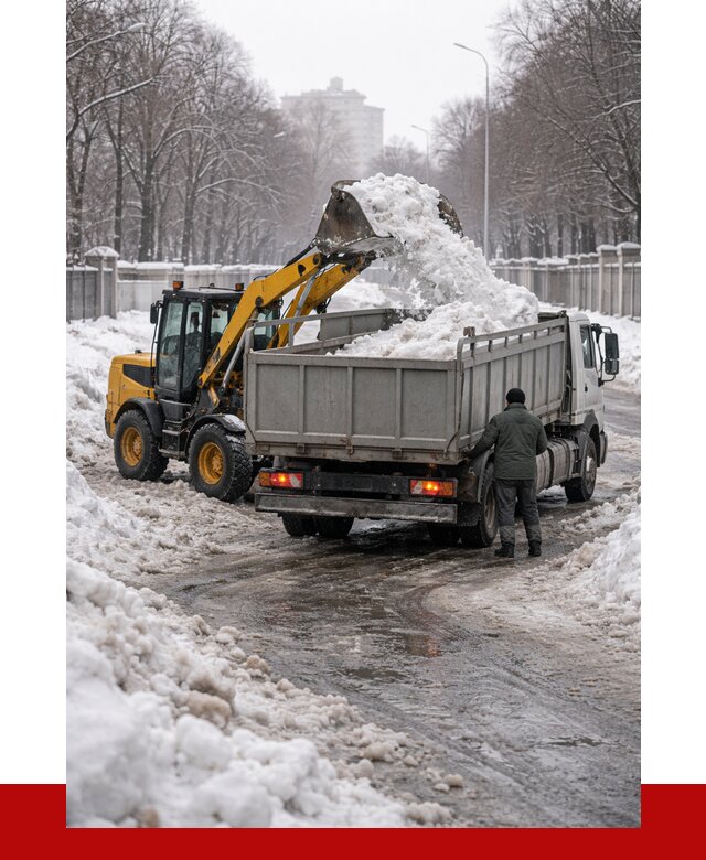 Вывоз снега с погрузкой в Богородицке от 3740 р. ПРОНЕРУДБгд
