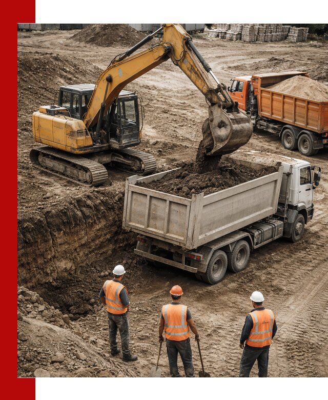 Разработка грунта для строительства и благоустройства в Богородицке