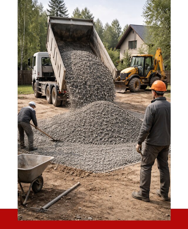 Отсыпка участка щебнем в Богородицке от 6946 р. ПРОНЕРУДБгд