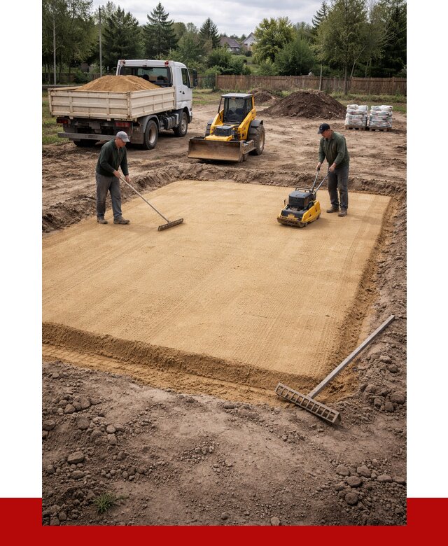 Устройство песчаной подушки в Богородицке от 4809 р. ПРОНЕРУДБгд