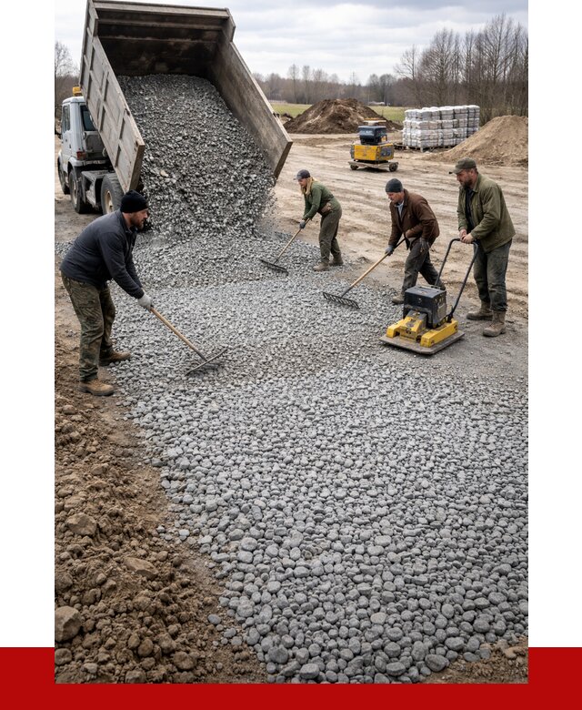Устройство щебеночной подушки в Богородицке от 4809 р. ПРОНЕРУДБгд